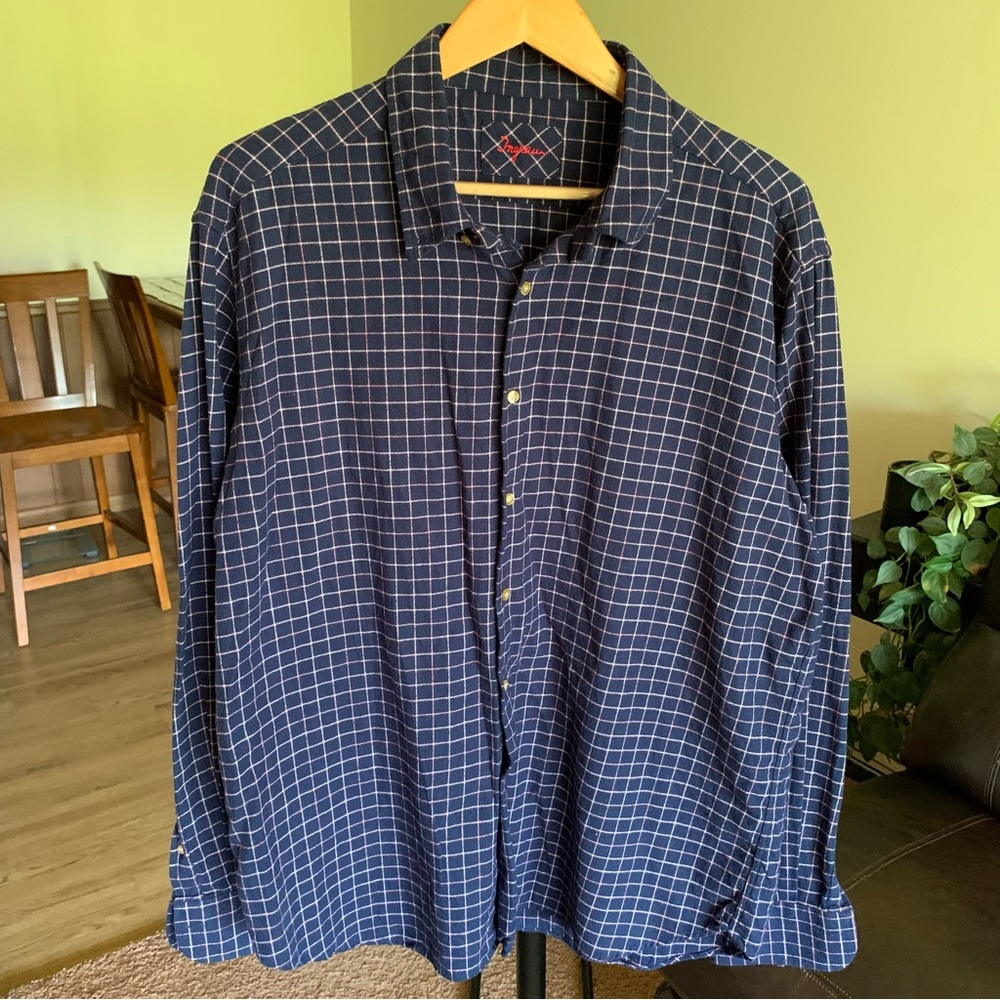 Ingram Plaid Flannel Button Down Shirt XXL